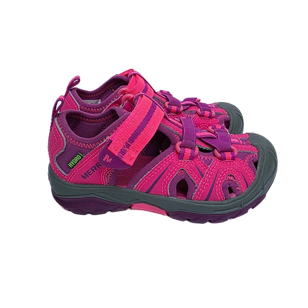 Merrell Girls Hydro Water Sandals Size‎ 9 Pink Purple Strappy Hiking Shoes NEW